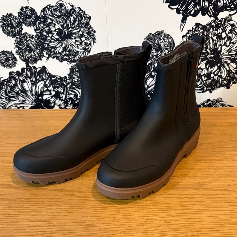 Bogs Holly Rain Zip Boot, 8